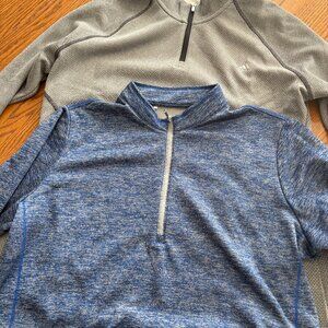 TWO - Adidas Golf Quarter Zip Long Sleeve Women’s Size XL (Gray / Blue)